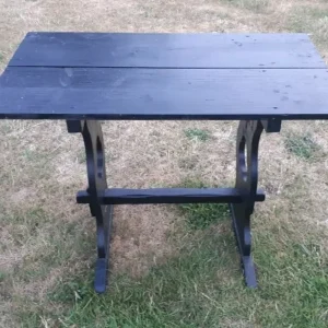 Ornate Wooden Black Table