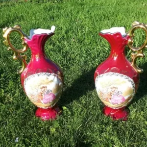 Pair of Limoges Decorative Vases